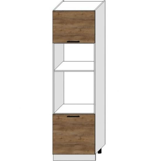 Virtuvės spintelė Bono D60pk Mv 2133 Pl Ąžuolas Lefkas/balta paveikslėlis