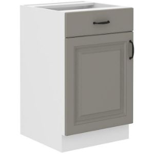 Virtuvės spintelė Stilo claygrey/balta 50d 1f 1s bb paveikslėlis