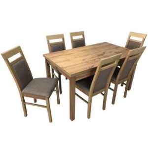 Paveikslėlis Komplektas Emilia 1+6 St874 140x80+40 Wotan Kr981 Wotan Fancy96