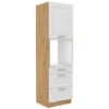 LUNA virtuvės spintelė balta matinė/artisan 60dps-210 3s 1f paveikslėlis