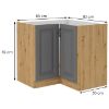 Virtuvės spintelė Stilo dustgrey/artisan 89x89 dn 1f bb paveikslėlis