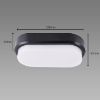 Plafonas aron LED L 18W BLACK 4000K 03799 paveikslėlis