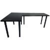 Kampinis žaidimų stalas 2x 136x66x18 Modelis 0 Juodas žemas paveikslėlis