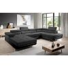 Kampinė sofa su miego funkcija Lotus U Orinoco 100+Madryt 1100 dešinės pusės paveikslėlis