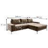 Dvigulė Kampinė sofa Venus Paros 03 dešinioji sofa-lova paveikslėlis