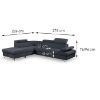 Kampinė sofa Flavo Loft 24 kairioji sofa-lova paveikslėlis