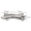 Kampinė sofa su miego funkcija Lotus L Orinoco 21+Madryt 120 kairysis paveikslėlis