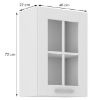 Virtuvės spintelė LUNA balta matinė/balta 40gs-72 1f paveikslėlis