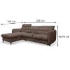 Kampinė sofa Samos Vogue 05 Kampinė sofa su funkcija miegoti kairėje pusėje paveikslėlis