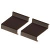 Balkono karnizo profilio jungiamoji detalė 2 vnt. ruda 50 x 34 x 34,4 mm paveikslėlis