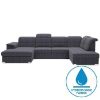 Kampinė sofa su miego funkcija Bergamo U Viton 203 kairysis paveikslėlis