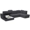 Kampinė sofa su miego funkcija Bergamo U Viton 203 kairysis paveikslėlis