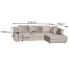 Kampinė sofa su miegamąja funkcija Panama 2R-OT Solar 16 dešinioji sofa-lova paveikslėlis