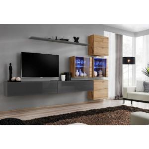 Paveikslėlis Sekcija Switch XIX stiklas + LED Graphite/Wotan