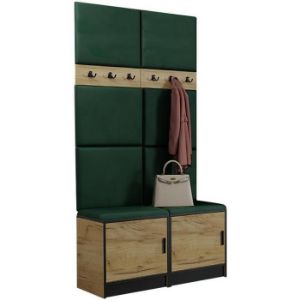 Rodyti išsamią informaciją apie Drabužių spinta Roj 19 craft + Kronos 19 green Drabužių spinta Roj 19 craft + Kronos 19 green paveikslėlis