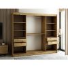 Lamelo 2 250 ąžuolo spinta Artisan/Black/mirror paveikslėlis