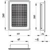 Grotelės Krl0-Ml-B Baltos spalvos 65x205 paveikslėlis