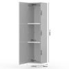 Sieninė vitrina Piano VK30-1K/PN-70/KA/70 crystal white paveikslėlis