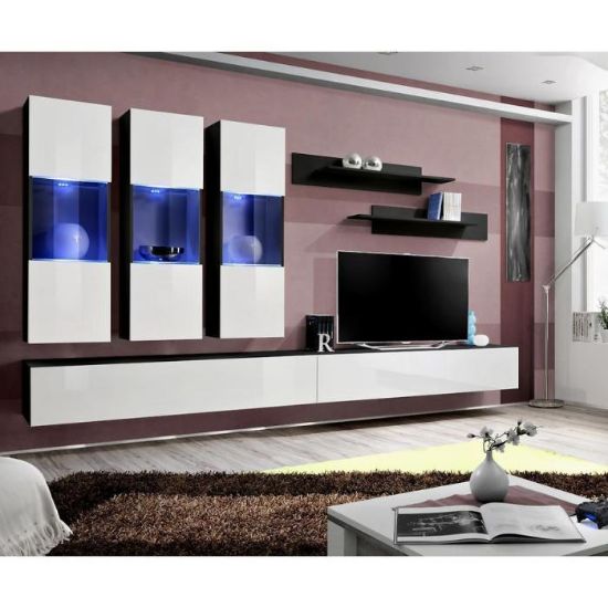 Vitrina Fly E + stiklas balta/juoda Zw Fy E2 paveikslėlis
