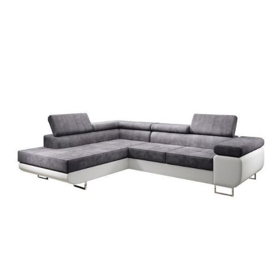 Kampinė sofa su miego funkcija Lotus L Kronos 22+Madryt 120 kairėje paveikslėlis