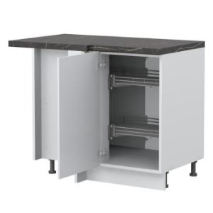 Virtuvės spintelė Evia r-ug-1kza/4 perlamutrinis pilkas kilimėlis paveikslėlis