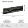 Betono akmuo Diamante Graphite paveikslėlis