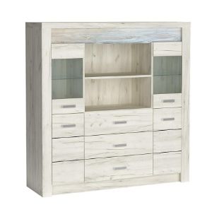 Rodyti išsamią informaciją apie Plati bufetinė spinta Indianapolis I22 kraft balta Plati bufetinė spinta Indianapolis I22 kraft balta paveikslėlis