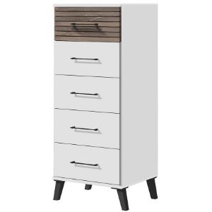 Carlo 4 komoda balta/ ąžuolo vėliava paveikslėlis