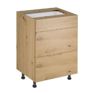 Paveikslėlis Virtuvinė spintelė Langen d60s3 push ąžuolas artisan