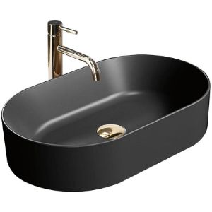 Rodyti išsamią informaciją apie Nadia 60 Black Matt stalviršio praustuvas Nadia 60 Black Matt stalviršio praustuvas paveikslėlis