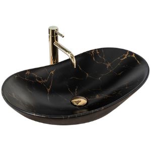 Paveikslėlis Stalinis praustuvas Royal Black Marble Matt