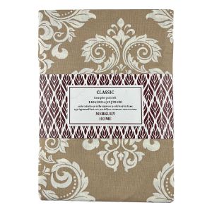 Patalynė Klasikinė medvilninė ecru / smėlio spalvos 140x200 + (1) 70x80 Mercury Home paveikslėlis