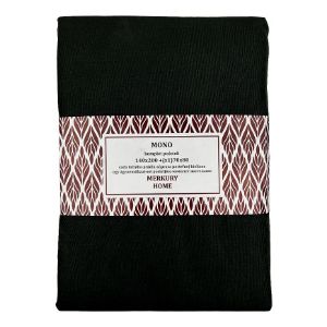 Vienguba medvilninė antracito spalvos patalynė 140x200 + (1) 70x80 Mercury Home paveikslėlis