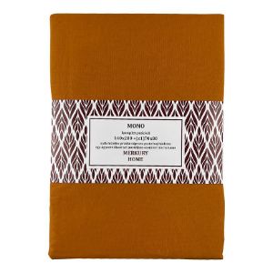 Vienguba medvilninė garstyčių spalvos patalynė 140x200 + (1) 70x80 Mercury Home paveikslėlis