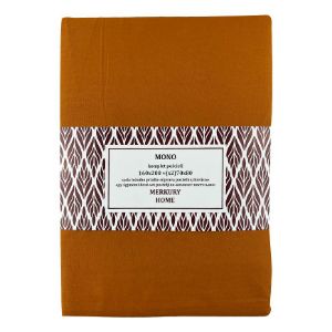 Vienguba medvilninė garstyčių spalvos patalynė 160x200 + (2) 70x80 Mercury Home paveikslėlis