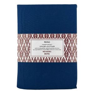 Vienguba medvilninė indigo patalynė 160x200 + (2) 70x80 Mercury Home paveikslėlis