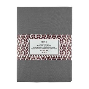 Vienguba medvilninė tamsiai pilka 160x200 + (2) 70x80 Mercury Home patalynė paveikslėlis