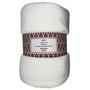 Nest Super Soft balta 200x220 Mercury Home antklodė paveikslėlis