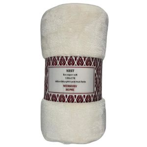 Nest Super Soft ecru 130x170 antklodė Mercury Home paveikslėlis