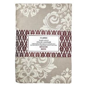 Patalynė Klasikinė medvilninė ecru/šviesiai pilka 220x200 + (2) 70x80 Mercury Home paveikslėlis