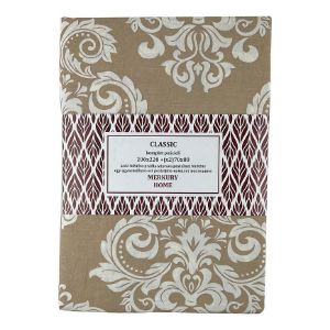 Patalynė Klasikinė medvilninė ecru / smėlio spalvos 220x200 + (2) 70x80 Mercury Home paveikslėlis