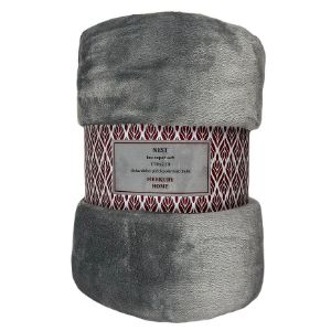 Nest Super Soft tamsiai pilka antklodė 170x220 Mercury Home paveikslėlis