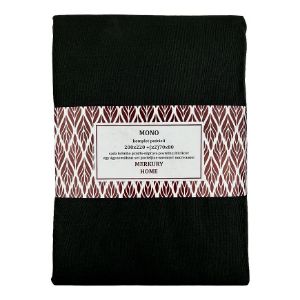 Vienguba medvilninė antracito spalvos patalynė 220x200 + (2) 70x80 Mercury Home paveikslėlis