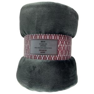 Nest Super minkšta antracito antklodė 170x220 Mercury Home paveikslėlis