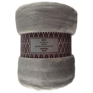 Nest Super Soft šviesiai pilka 200x220 Mercury Home antklodė paveikslėlis