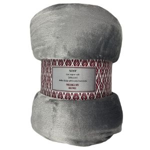 Nest Super Soft tamsiai pilka 200x220 Mercury Home antklodė paveikslėlis