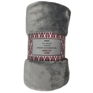 Nest Super Soft tamsiai pilka 130x170 Mercury Home antklodė paveikslėlis