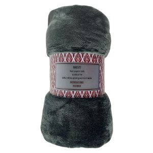 Nest Super Soft antracitinė 130x170 antklodė Mercury Home paveikslėlis