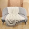 Boho antklodė 130x160 balta Mercury Home paveikslėlis
