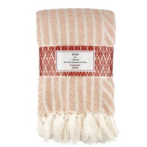 Boho antklodė 130x160 šviesiai rožinė Mercury Home paveikslėlis